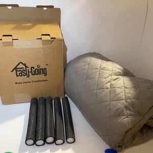 Quilted Gray Sofa Cover